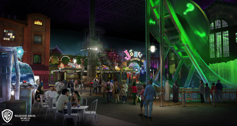 Rendering of Gotham City in Warner Bros. World.